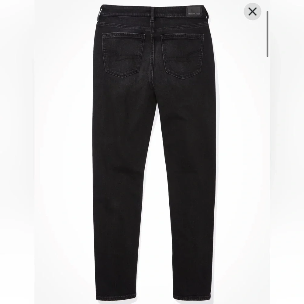 American Eagle Strigid Mom Jeans Destroyed Black 14 NWT - Picture 13 of 14